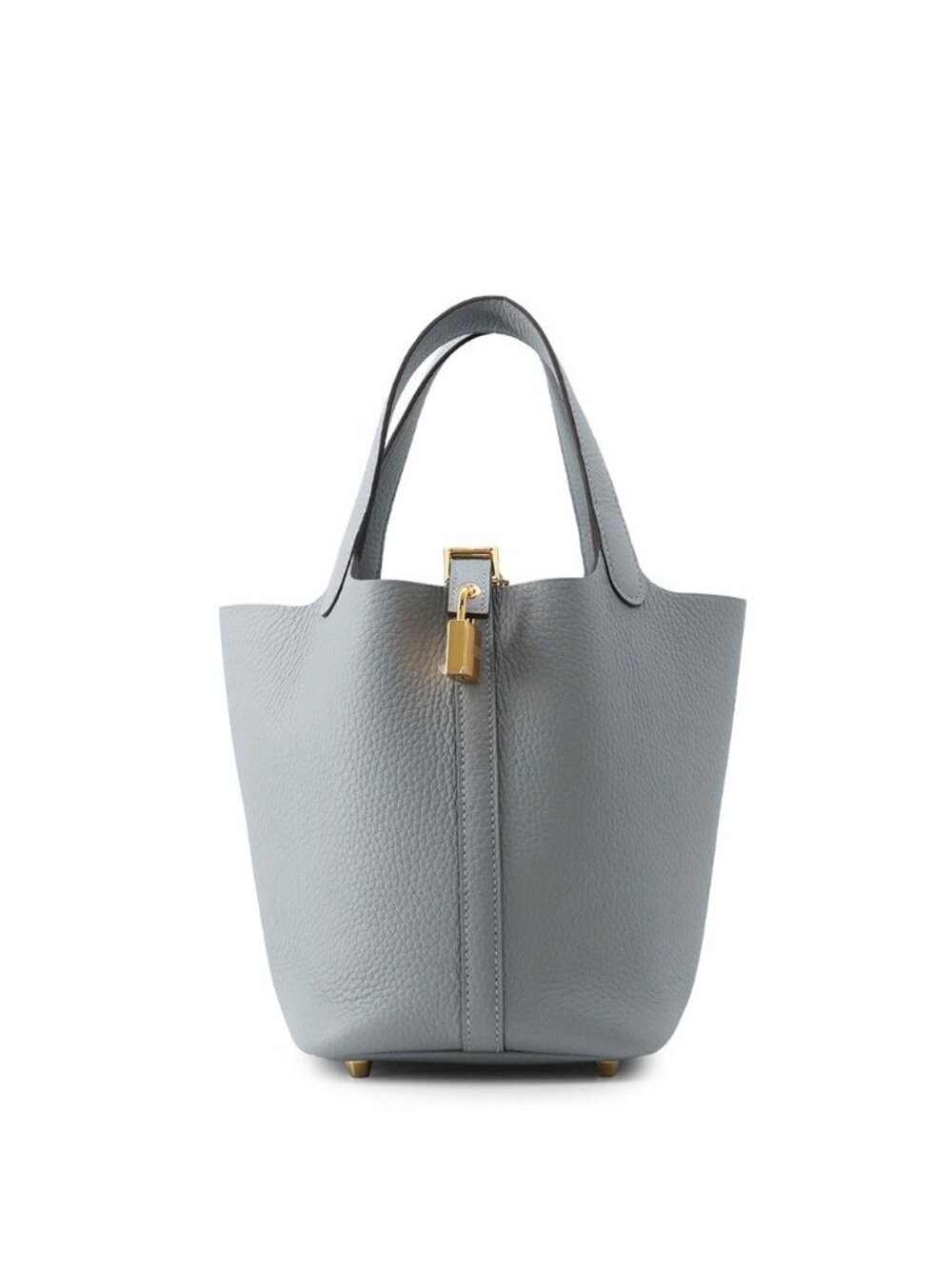 Hermes Handbag Picotin Lock PM Gray Pantin Gold Taurillon Clemence Tote